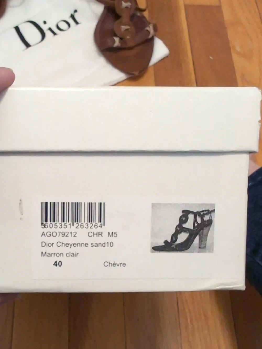 Dior Brown Leather Strapy High-Heel Sandals - Picture 13 of 13